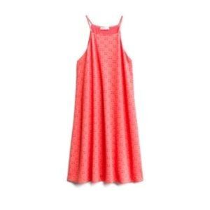 Nine Britton Coral Juliette Eyelet Knit Dress